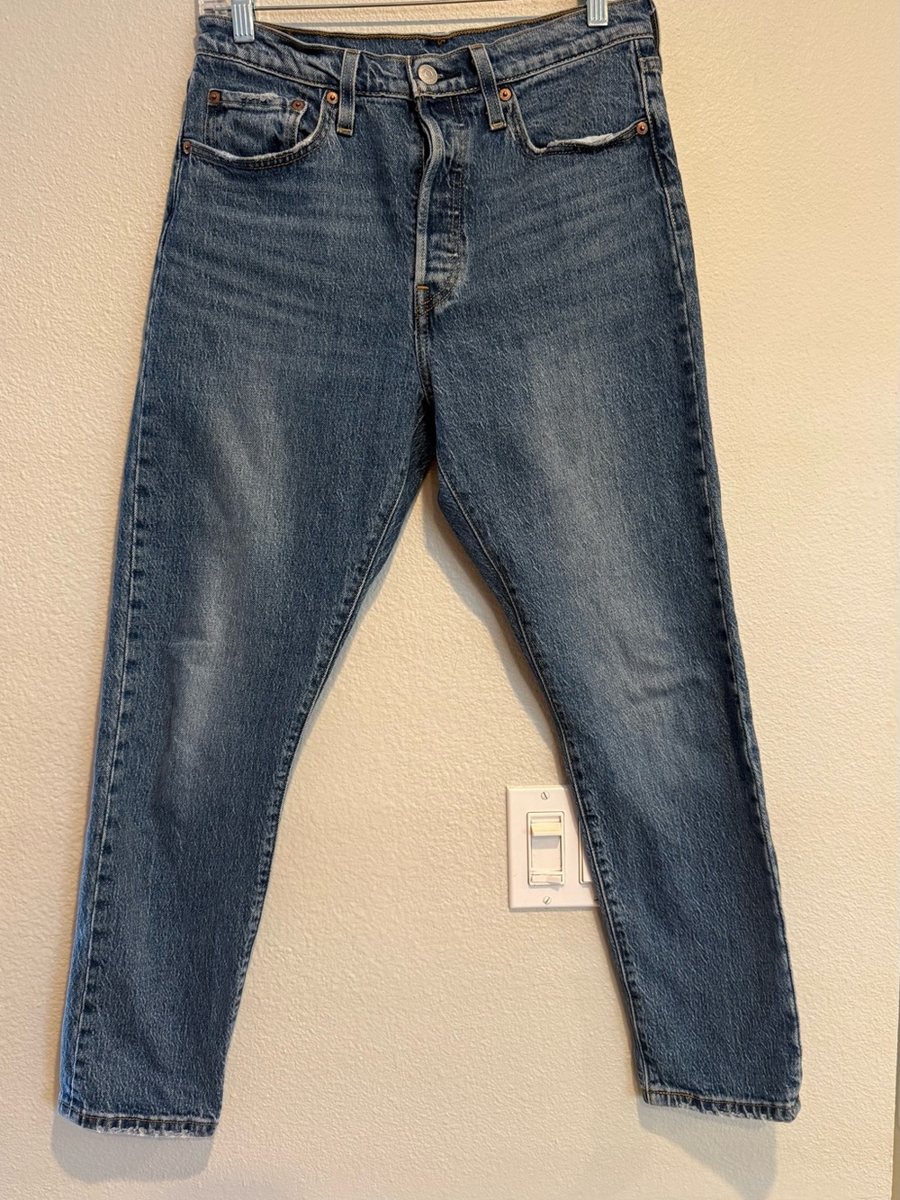 Levi's 501 Button Fly Blue Denim Jeans - Women's Size 28 by 28